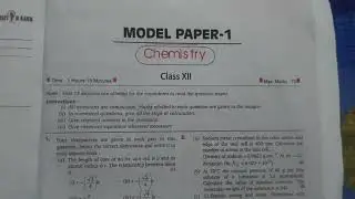 up board chemistry model paper (English medium) 2021