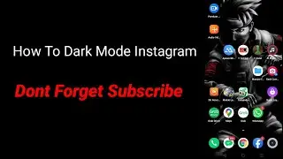 How To Dark Mode Instagram 👍 By INOMIX - syam kapuk