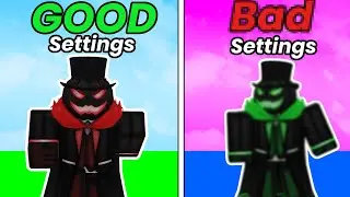 I tried the WORST settings CHALLENGE (roblox bedwars)