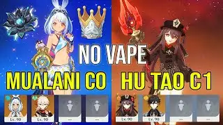 [Duo] F2P Mualani C0 Yaxche R5 No Vape & Hu Tao C1 R1 Spiral Abyss Floor 12 Genshin impact