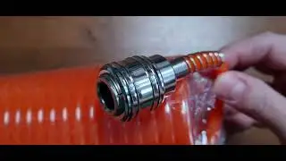 Шланг VOREL спиральный 6х8 мм, 15м, быстросъемное соединение, 1/4