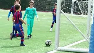 Jesús Espinosa 🆚 Thiago Messi & Milan Pique. Barsa Escolá.⚽⚽⚽⚽ Goles.