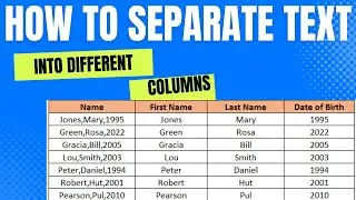 How To Separate Big Data Text Into Different Columns