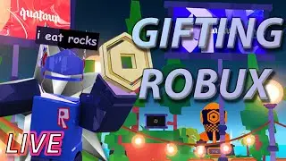 GIFTING AWAY ROBUX TO VIEWERS IN PLS DONATE | Live Stream