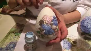 Пасхальный декор в технике декупаж