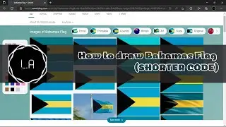 How to draw Bahamas Flag (Shorter Code)