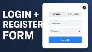 How to Make a Login & Register Popup Form | using HTML CSS & JAVASCRIPT🔥