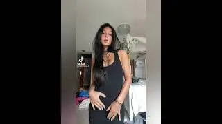 Black hair black outfit