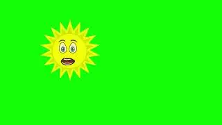 Sun Talking Animation (Green Screen) 