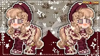 ✮⋆ 🕰️Pony Town⋆˙ ∘₊✧Cute Vintage style Skin Tutorial✧₊∘ •°Skin Ideas°• ⋆˙ by szha ⋆˙