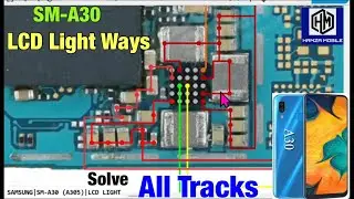 Samsung A30/SM-A305 Display Light iC Problem Solution.Samsung A30/SM-A305 LCD Light iC Ways Jumper📲✅
