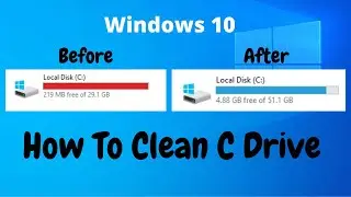 How to clean C Drive on windows 10 / Make Your PC Faster
