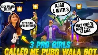 1 vs 3 free fire prank || noob prank and I challenge them for 10000 💎💎 1 vs 3 custom room🤣🤣🤣