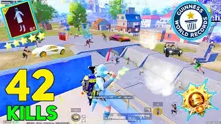 42 KILLS 😱 1 IN MATCH AMAZING RUSH GAMEPLAY WITH BEST LOOT 🔥 - PUBG MOBILE BGMI