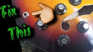 Repairing the jack on an ES-335 style guitar, Glarry GGS101.
