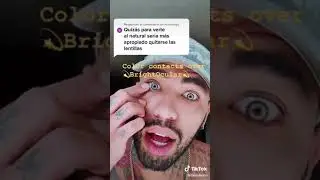 Color Contact Lenses over  Brightocular Implant