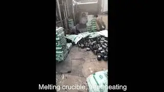crucible shown the corner of stock