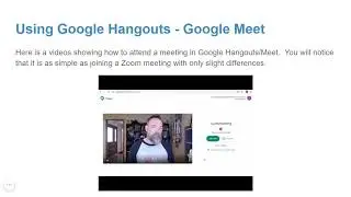Using Zoom and Google Hangout/Meet