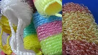 Crocheted wool crochet video