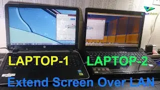 Extend Laptop Screen Over LAN to Another Laptop || SPACEDESK
