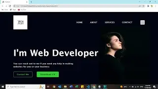 Website with Auto Typing Text Effect using HTML, CSS and JS