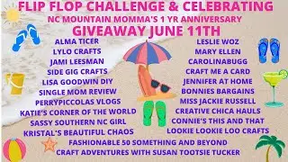 NC Mountain Momma's 1yr anniversary flipflop Collab