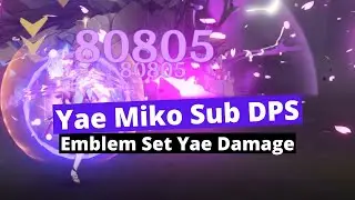 Yae Miko Emblem Set Sub Dps | Mono Electro Team [Genshin Impact]
