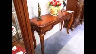 Красивые столы из дерева.  Консольный стол Каталина