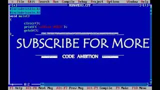 INTRODUCTION ABOUT C LANGUAGE || CODE AMBITION