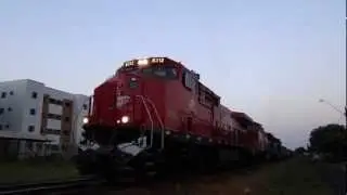 LOCOMOTIVA  DASH 9 ARRANCANDO EM ROLÂNDIA - RAILWAYS BRAZIL - By  FARINA