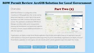 Deploy ROW Permit Review ArcGIS Solution for Local Government | ArcGIS Pro/Online | Part 2/2