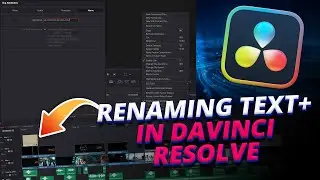 How to rename Text + in Davinci Resolve Quick Guide