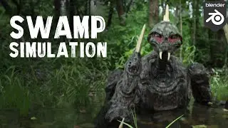 Simulating a swamp in blender