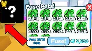 I fuse 12 *DRAGON* for a *HUGE DRAGON* and this happened on Roblox Pet Simulator X !