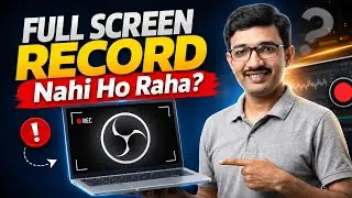 OBS FULL-SCREEN Recording not working || OBS SOLUTION || How to FIX Full Screen not recording in OBS
