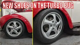 Fitting Porsche Wheels on the Turbo Bug -- 1973 Super Beetle Subaru Swap