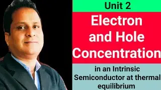 Unit 2: Electron and hole concentrations in intrinsic semiconductor at thermal equilibrium |
