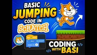 Basic Jumping Code in Scratch | Easy Tutorial for Beginners | Coding With Basit