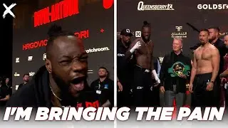Deontay Wilder delivers message to fans at weigh in