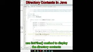 List all files in a Directory Java | List Directory Contents in Java 