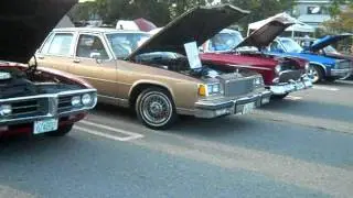 antique and newer cars