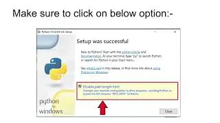 Path Length Limit Option in Python Installation | How to Install Python Latest Version