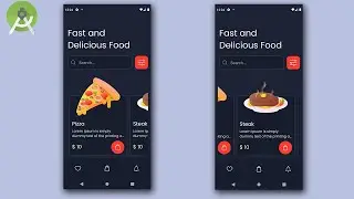 Food Ordering Android App | UI/UX | Android Studio Tutorial