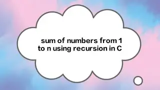 sum of numbers from 1 to n using recursion in C Programming