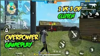 Best gameplay ever |. 1 vs 3 op clutch. Garena free fire. #shorts
