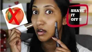 HOW TO GET RID OF PEACH FUZZ | SHAMZMAKEUPARTISTRY