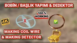 Çok basit metal dedektörü & dedektör başlık yapımı | make simple detector & coil wire for detector