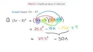 Unit 3   Simplifying Square of a Binomial