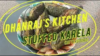 Stuffed Karela (Bittergourd)  #DhanrajKitchen #homemade #desi #food #rice #bittergourd #vegetarian