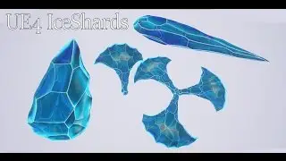 [UE4] IceShards Mat-Instance showcase.